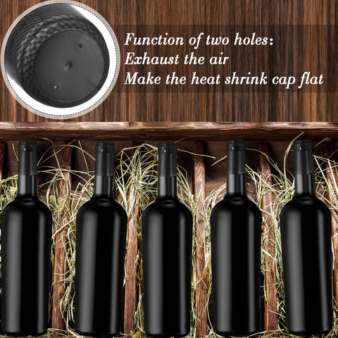 Zonon black capsules enhance elegant presentation for home and commercial wine bottles.