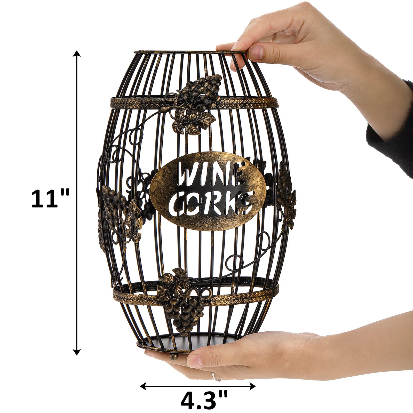 ZOOFOX barrel cork holder displayed in a kitchen, adding rustic charm to the space.