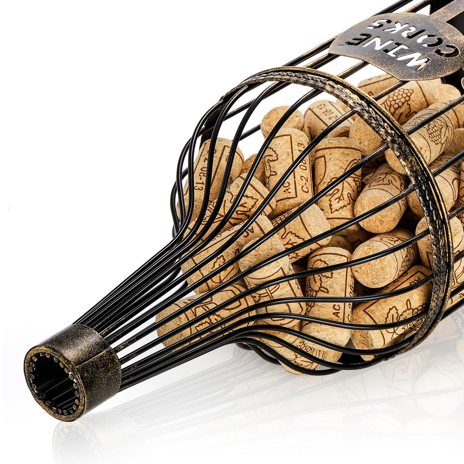 ZOOFOX bottle-shaped cork container adds rustic charm to dining and bar areas.