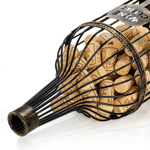 ZOOFOX bottle-shaped cork container adds rustic charm to dining and bar areas.