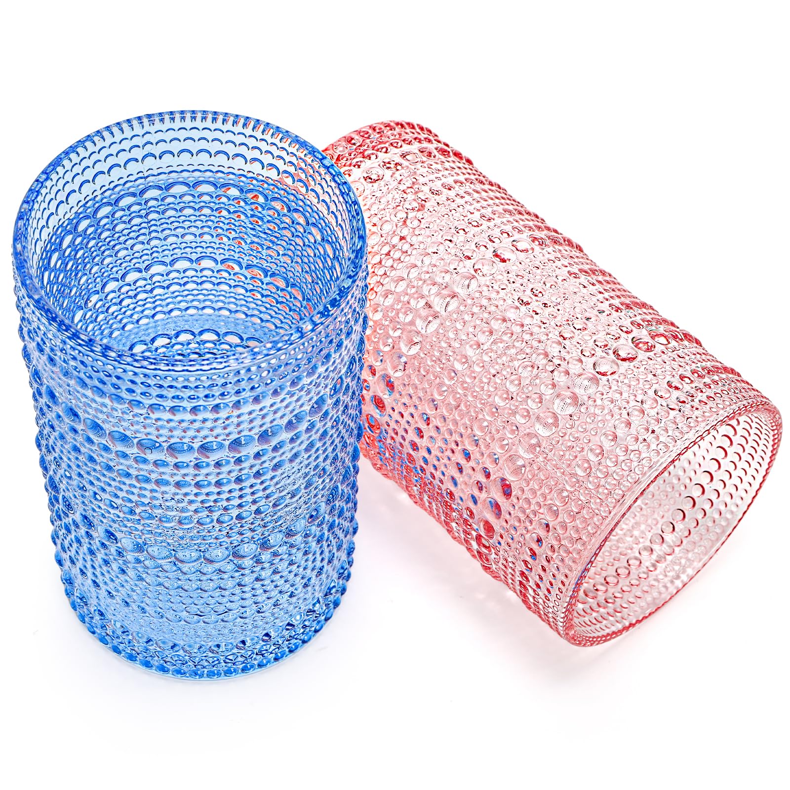 Embossed hobnail glass by ZOOFOX ideal for cocktails and lemonade