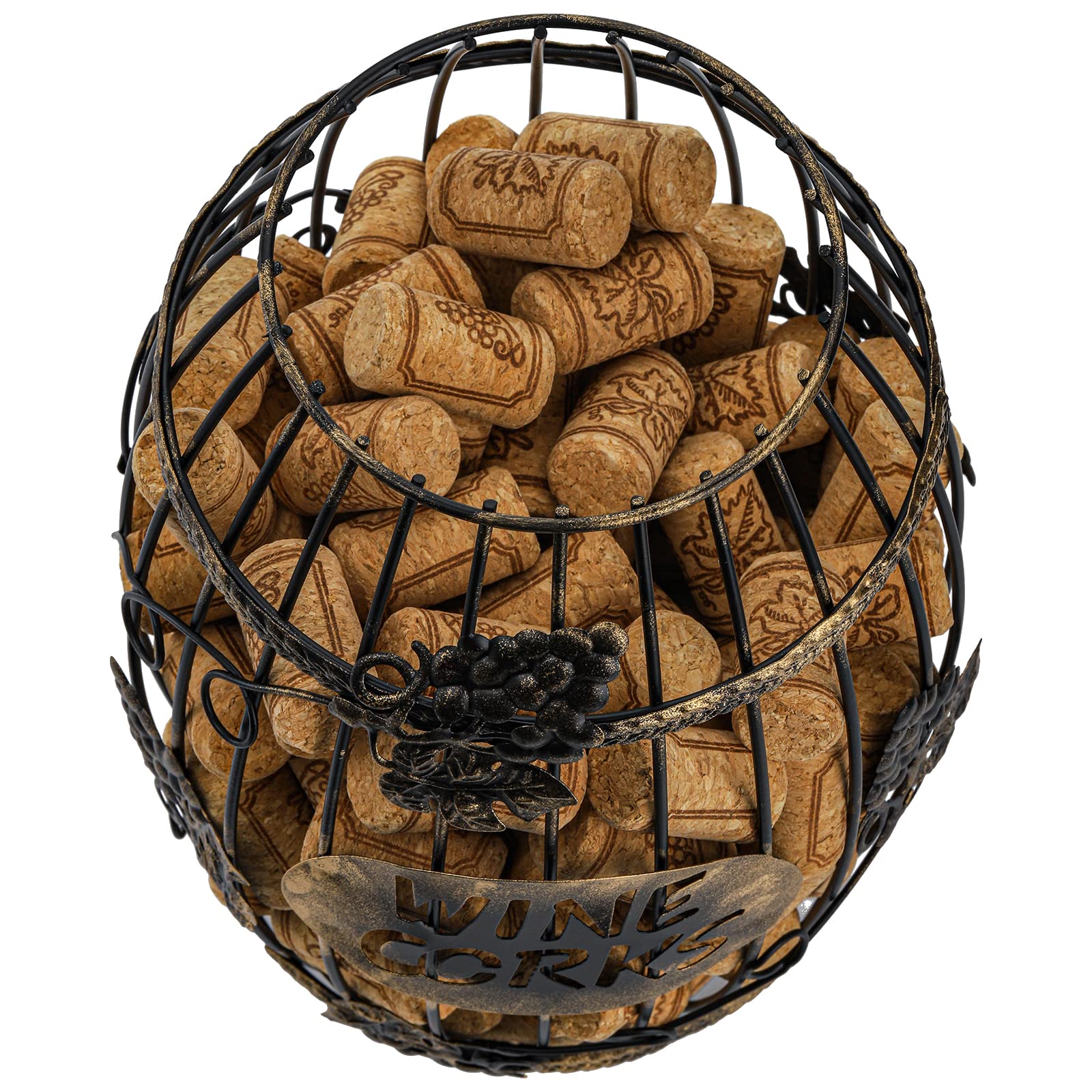 ZOOFOX wine cork storage barrel demonstrates large capacity for cork collections.