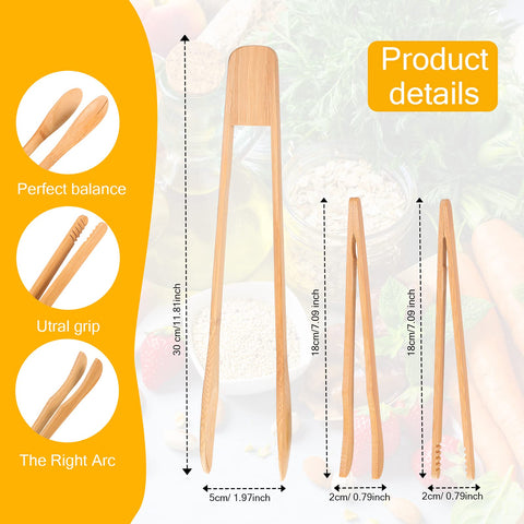 Zopeal long straight tongs for safe heat handling