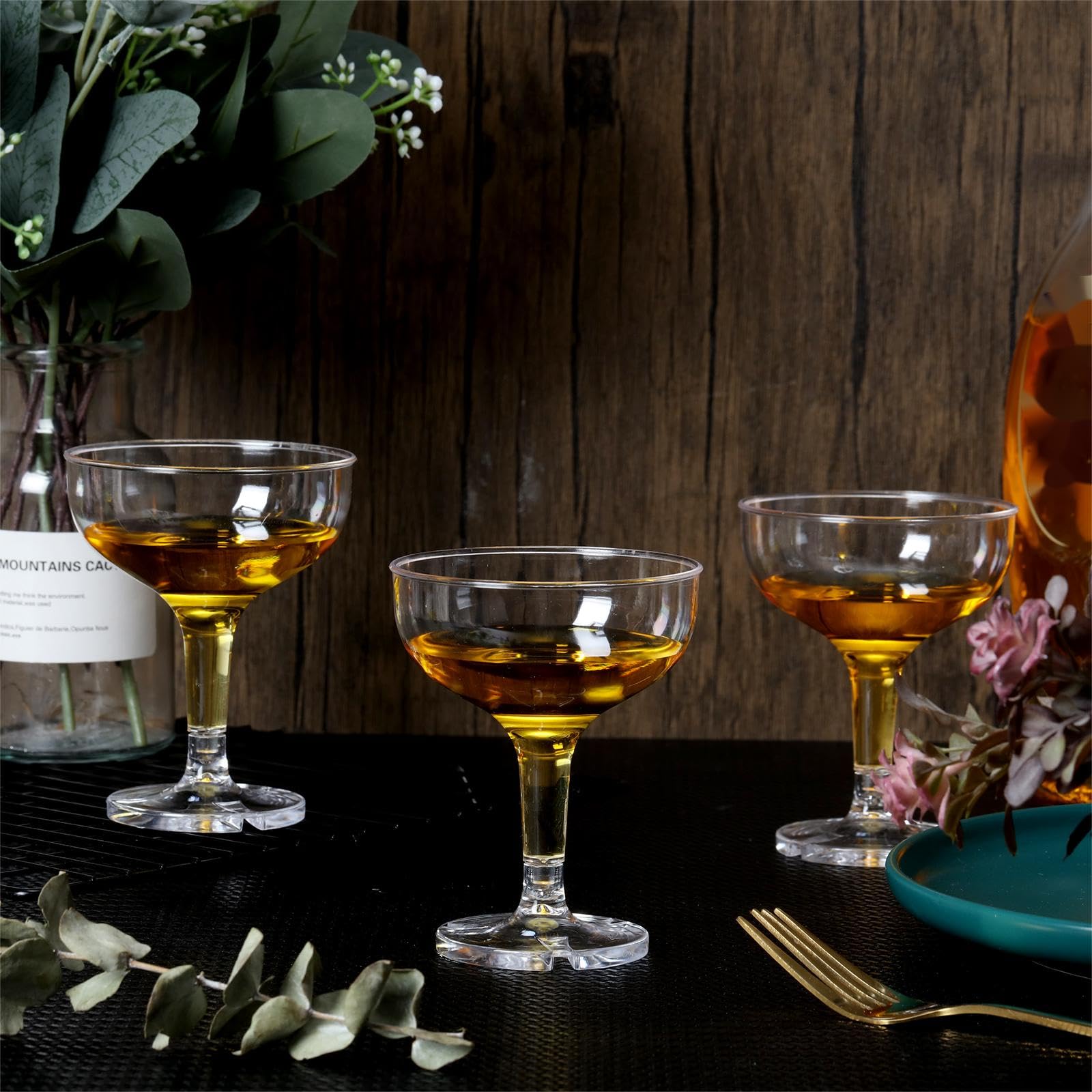 Zopeal champagne glasses 5oz perfect for weddings, bars, and banquets.