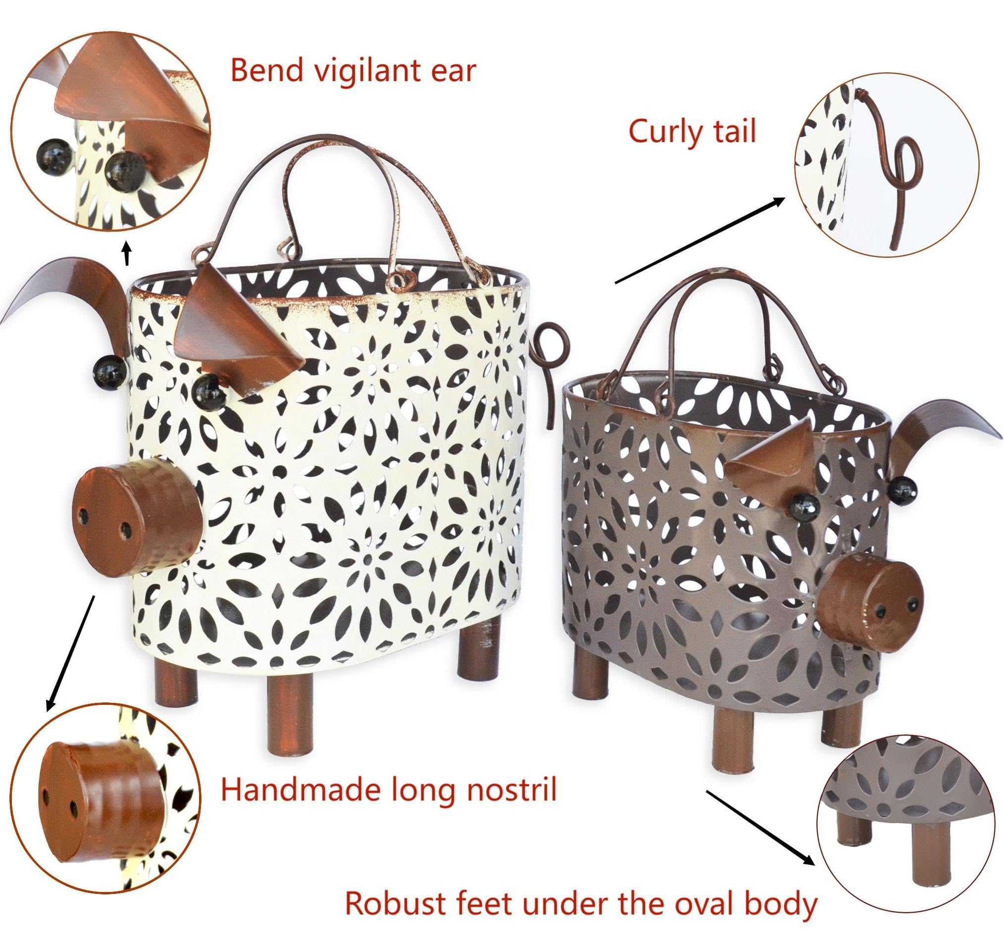 Zoreal kitchen decor basket with handles two sizes for easy carrying.
