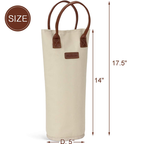 ZORMY PU leather handle provides comfortable, sturdy carrying.