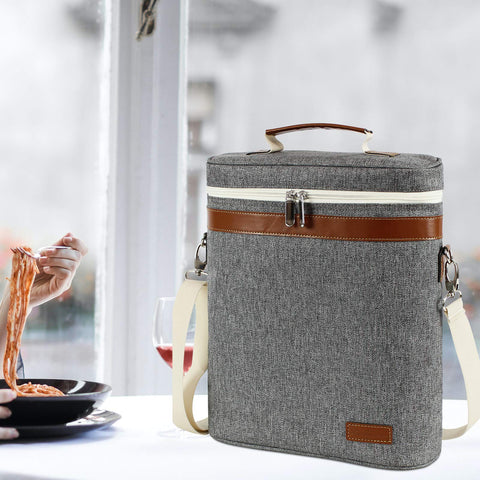 ZORMY tote features secure zipper and clasp for reliable closure.