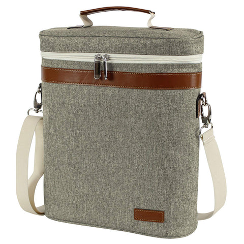 ZORMY wine tote with corkscrew opener inside pocket for on-the-go access