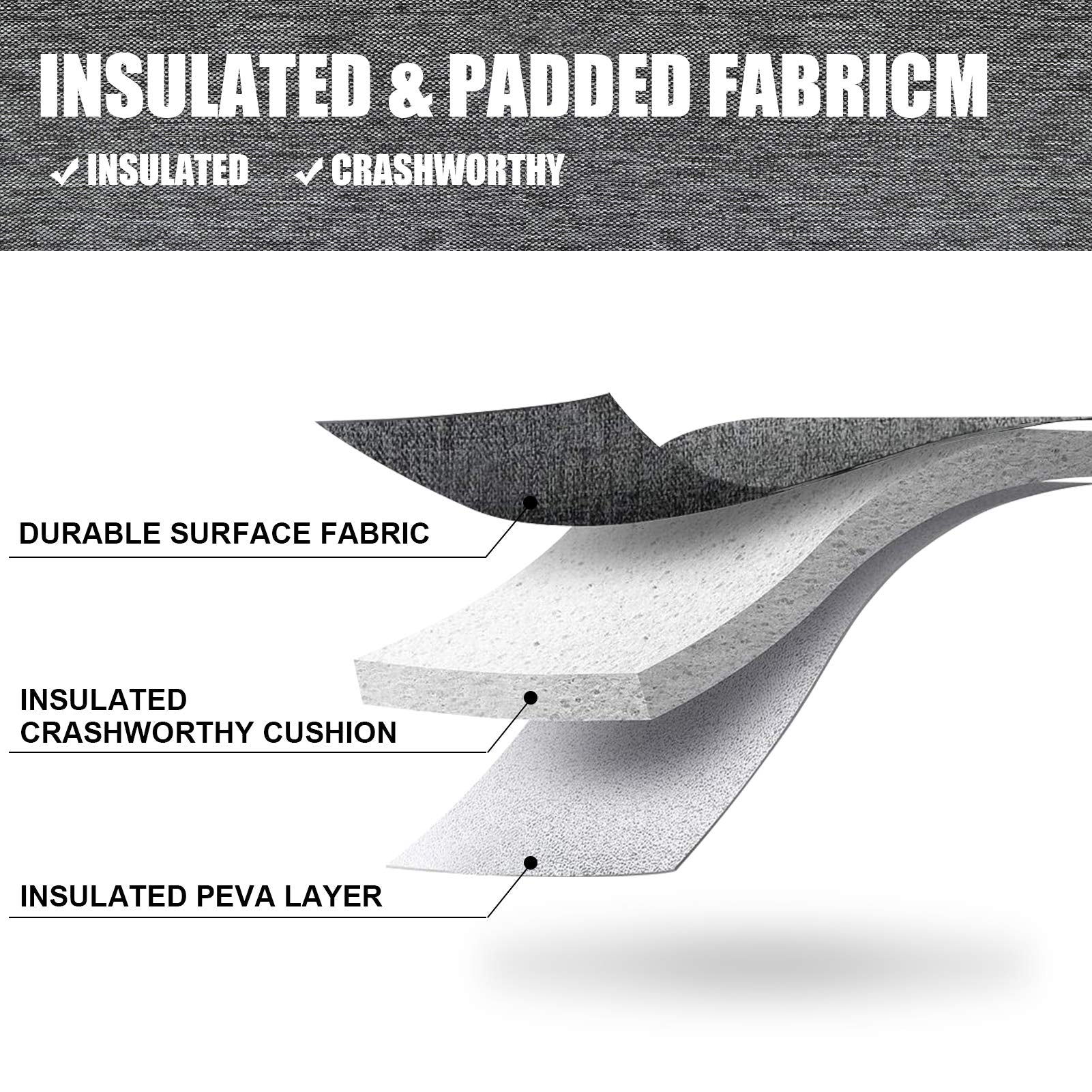 ZORMY durable 600D exterior stands up to travel and outdoor use.