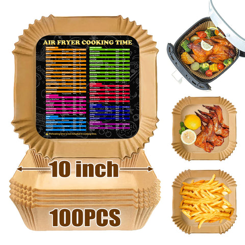 ZOWVAAM 10-inch square air fryer liner for mess-free cooking