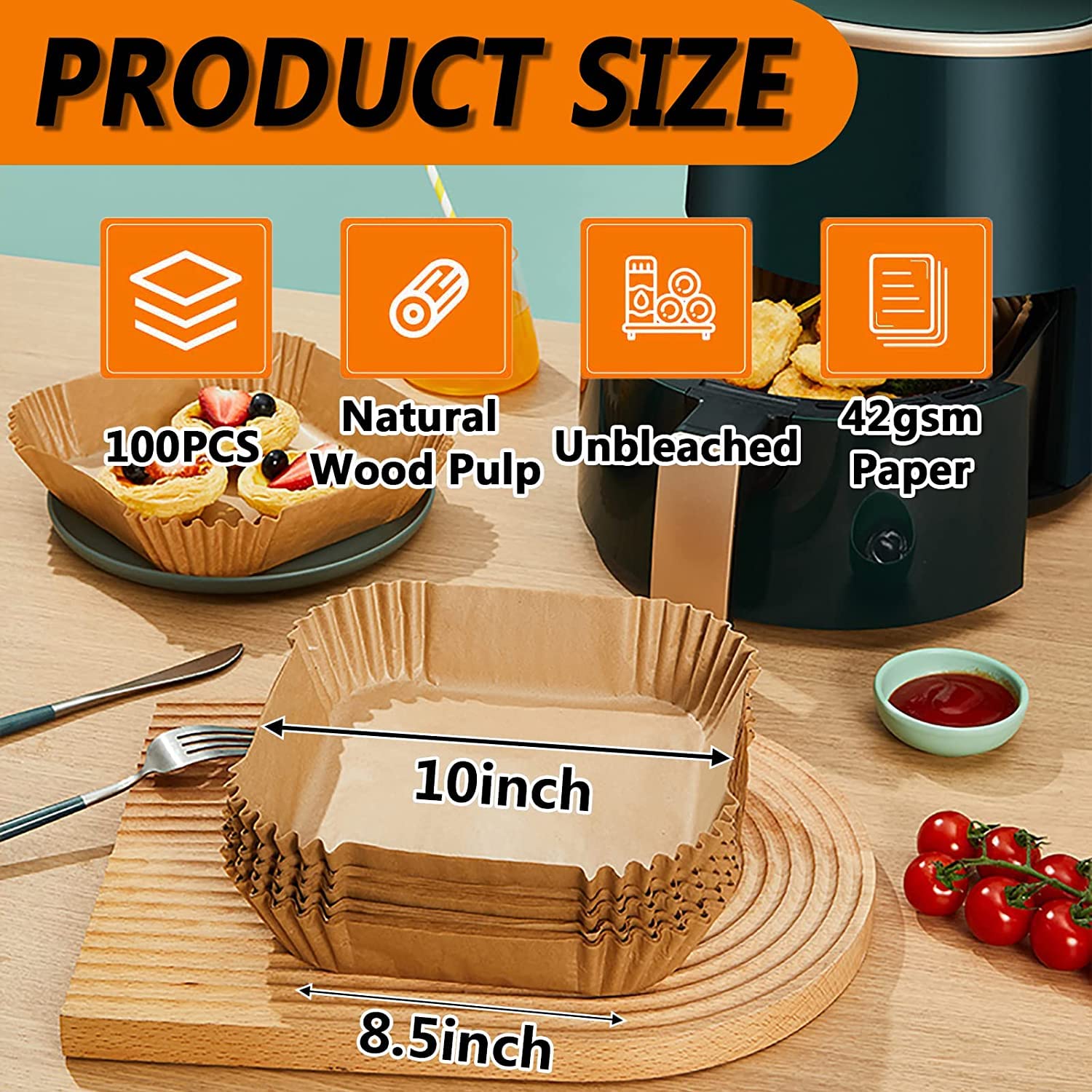 ZOWVAAM square bowl liner is easy to insert without tearing