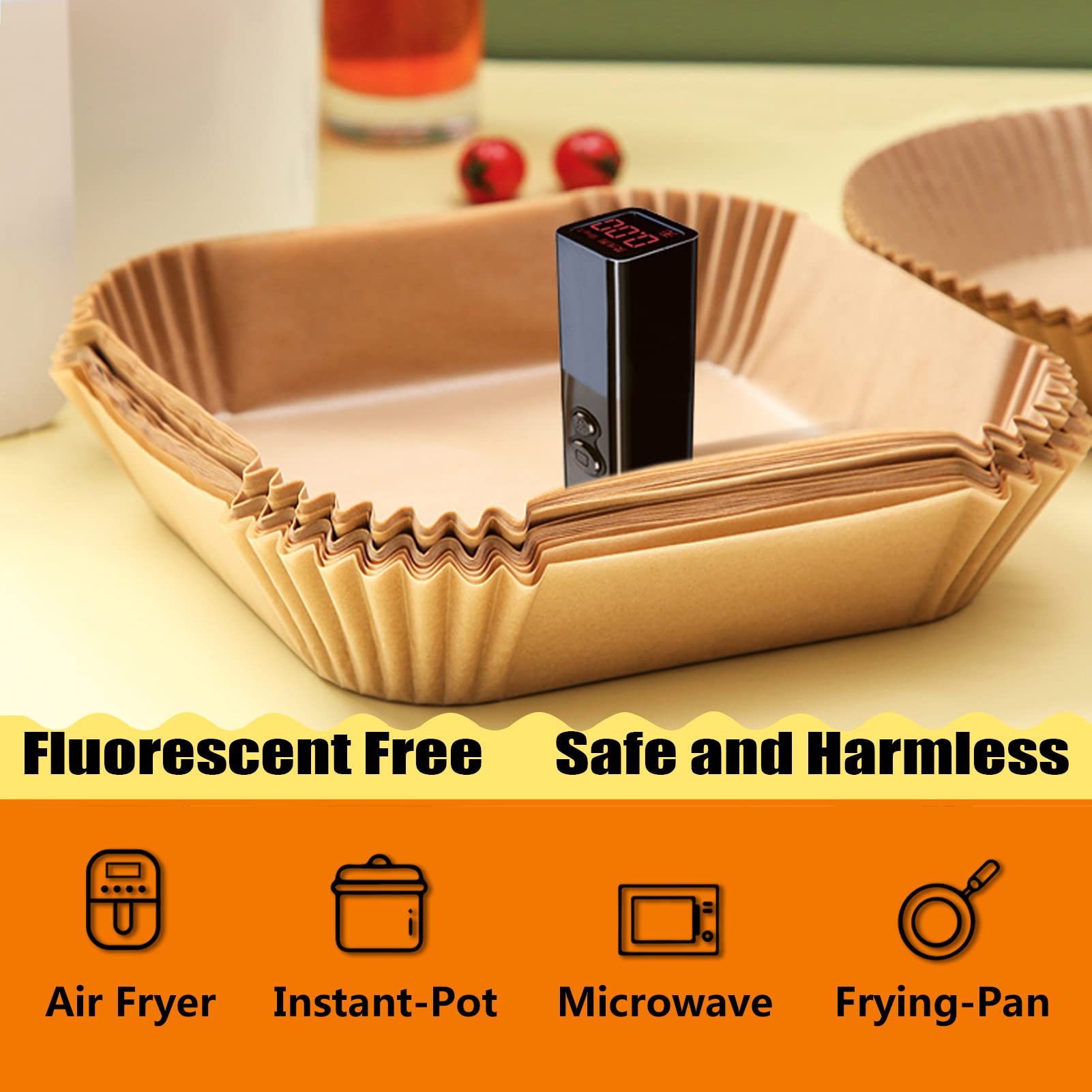 ZOWVAAM food-grade parchment liner ensures safe heat use