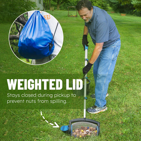 Zozen Nut Gatherer Roller telescopic rod adjusts height for different statures