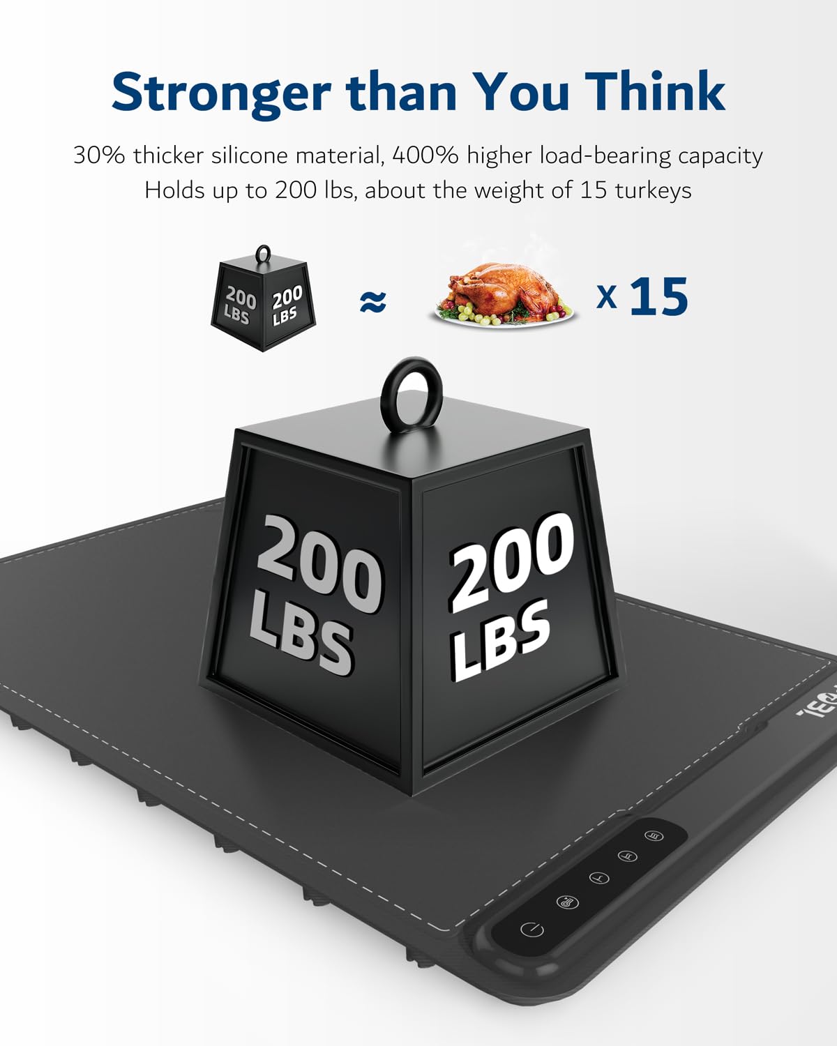 ZPPBL warming mat rollable for compact storage and travel