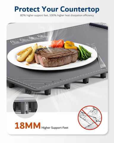 ZPPBL warming mat thick silicone surface supporting heavy trays