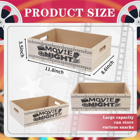 ZQUDBF snack tray with handles adds portability for movie nights.
