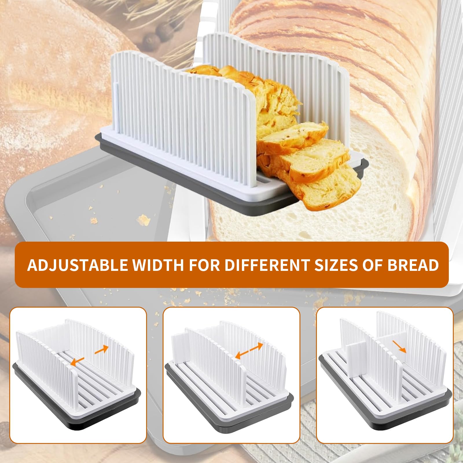 ZQZXD Crumb catcher tray keeps counters clean during slicing