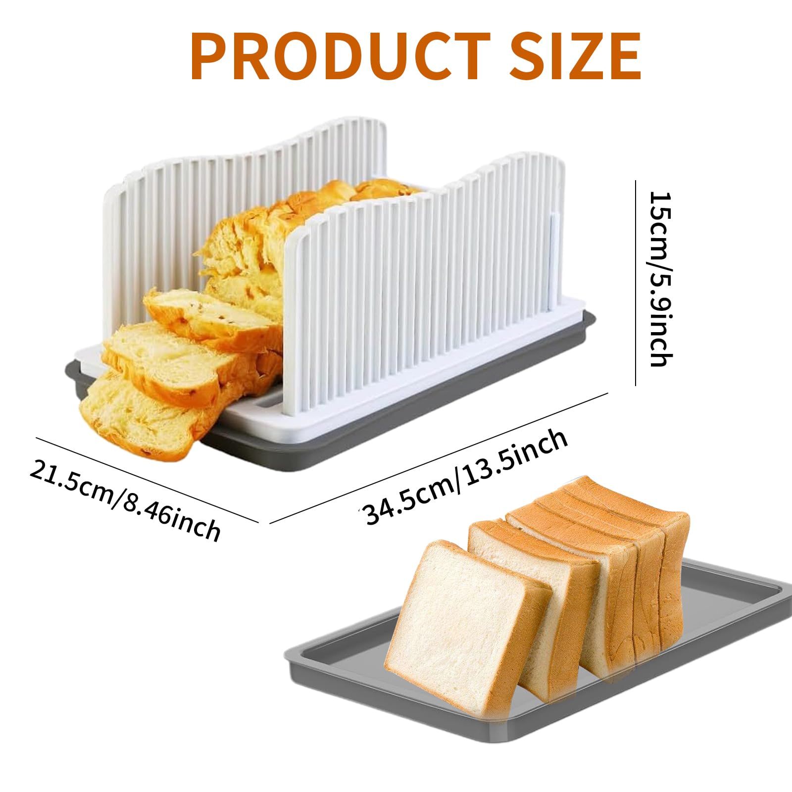 ZQZXD Daily-use bread slicer for bagels, loaves, and deli items at home