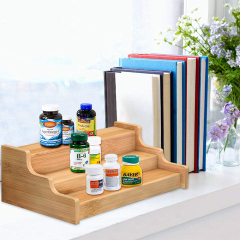 Zri Bamboo Spice Rack MOSO bamboo material emphasizes sustainability and durability