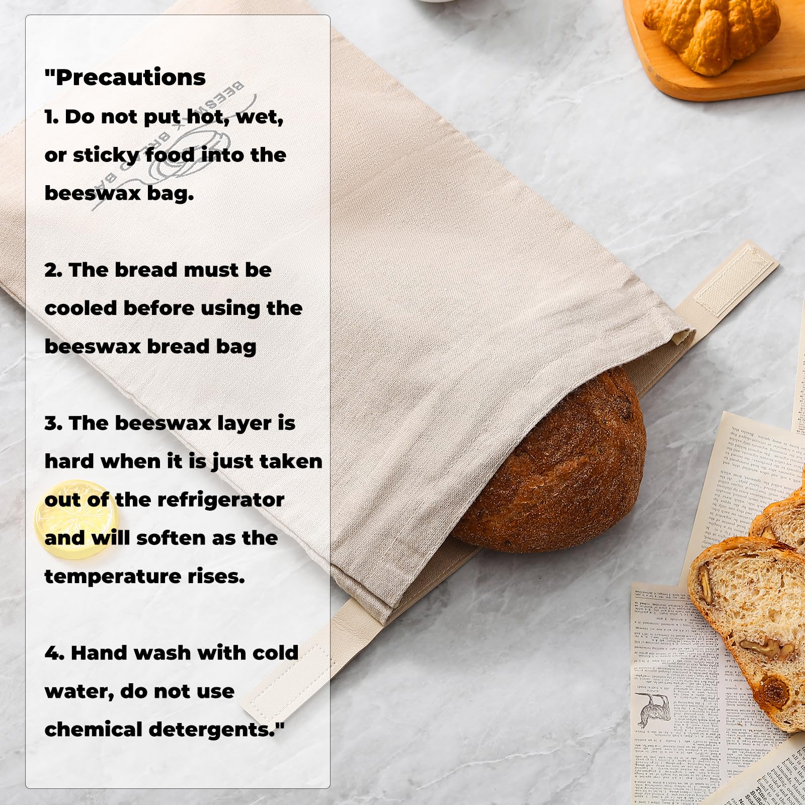 ZSHLXM packaging highlights sustainable, reusable bread storage solution.