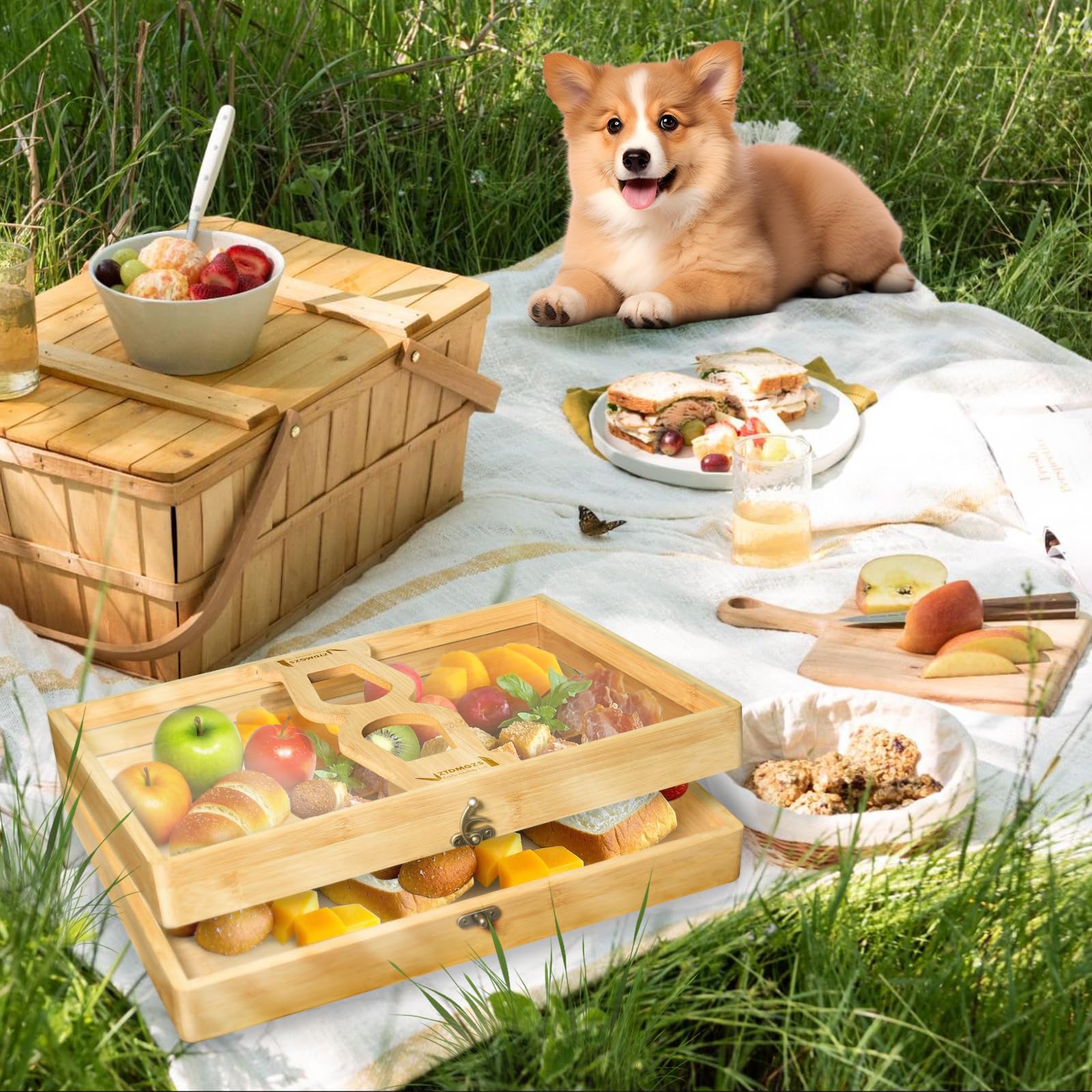 ZTDMGZS charcuterie board gift ready box perfect for weddings and housewarmings