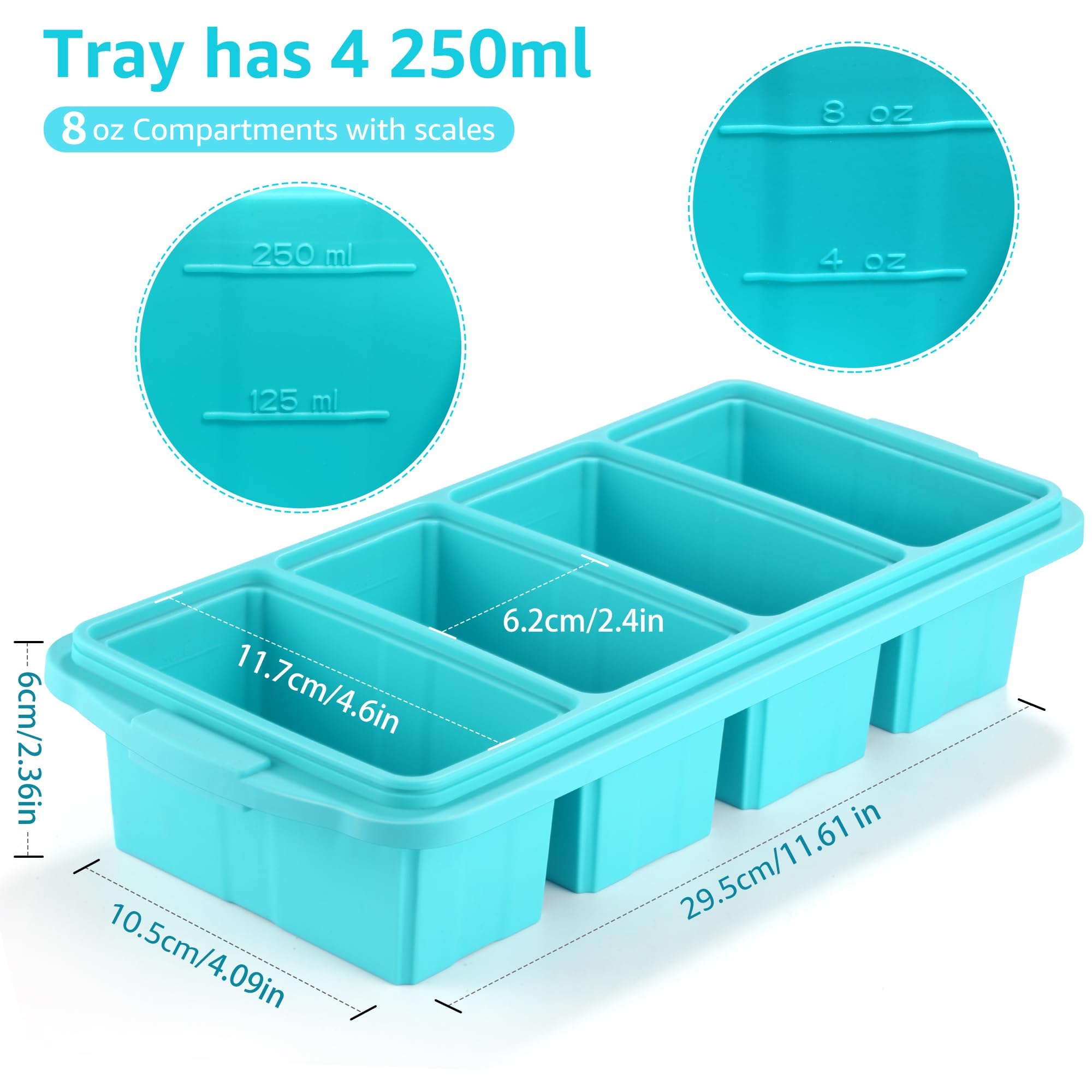Ztomine transparent lid lets you see stored portions at a glance.