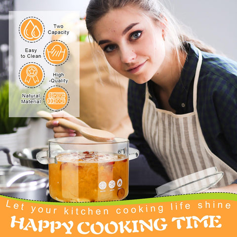 Zubebe borosilicate glass pot resists heat and odors for durable daily use