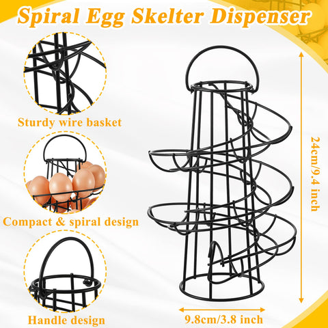 Zubebe large-capacity egg basket keeps about three dozen eggs neatly displayed