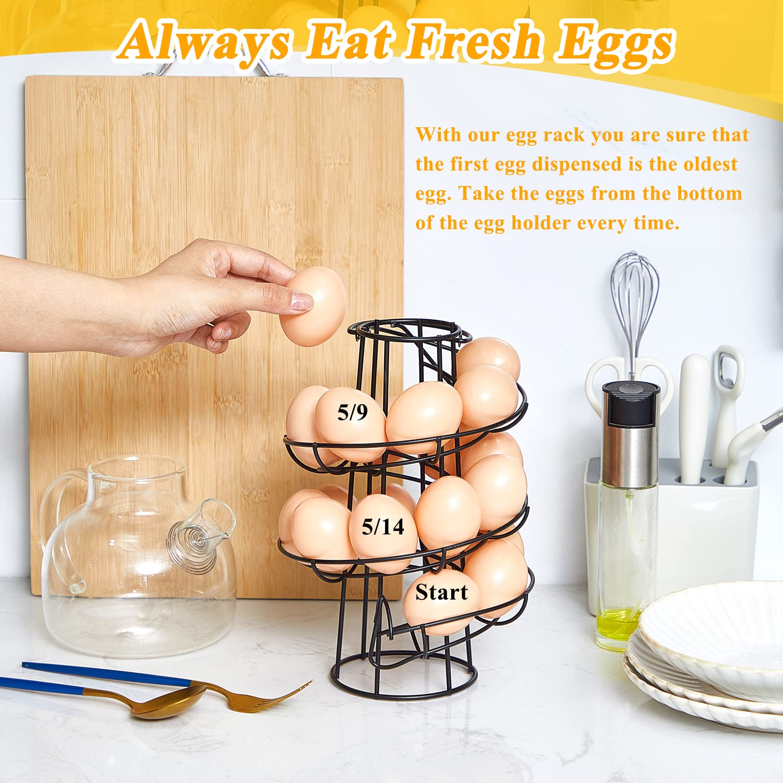 Zubebe sturdy stainless steel wire construction ensures durable, rust-resistant storage