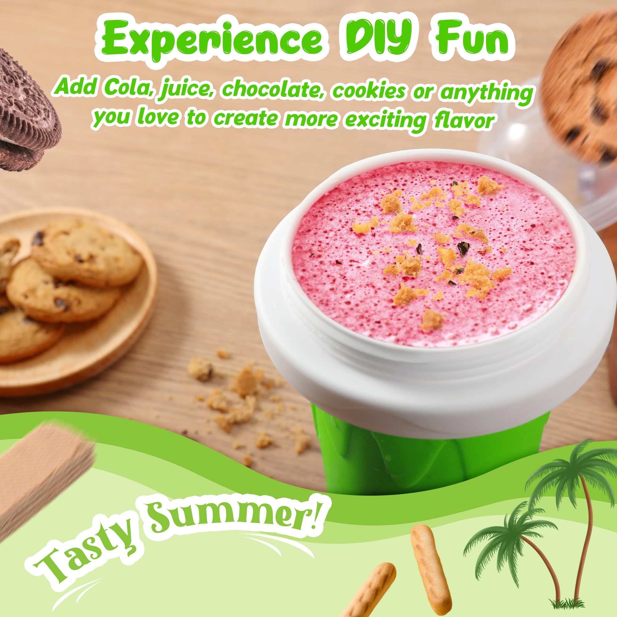 Mix your own flavors with juice or soda using ZUGM cups