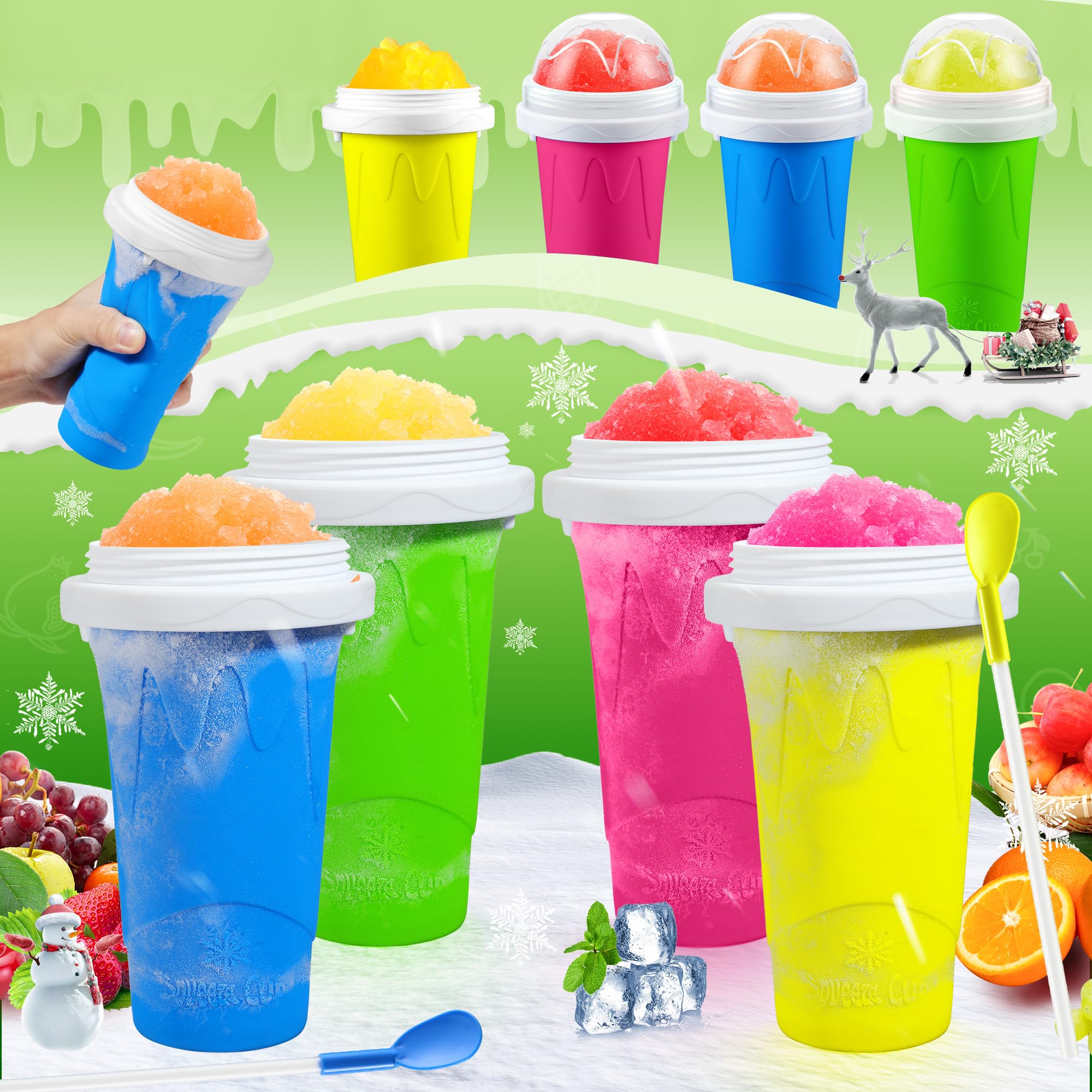 ZUGM Slushie Cup easy to clean and reuse for repeated cold beverages