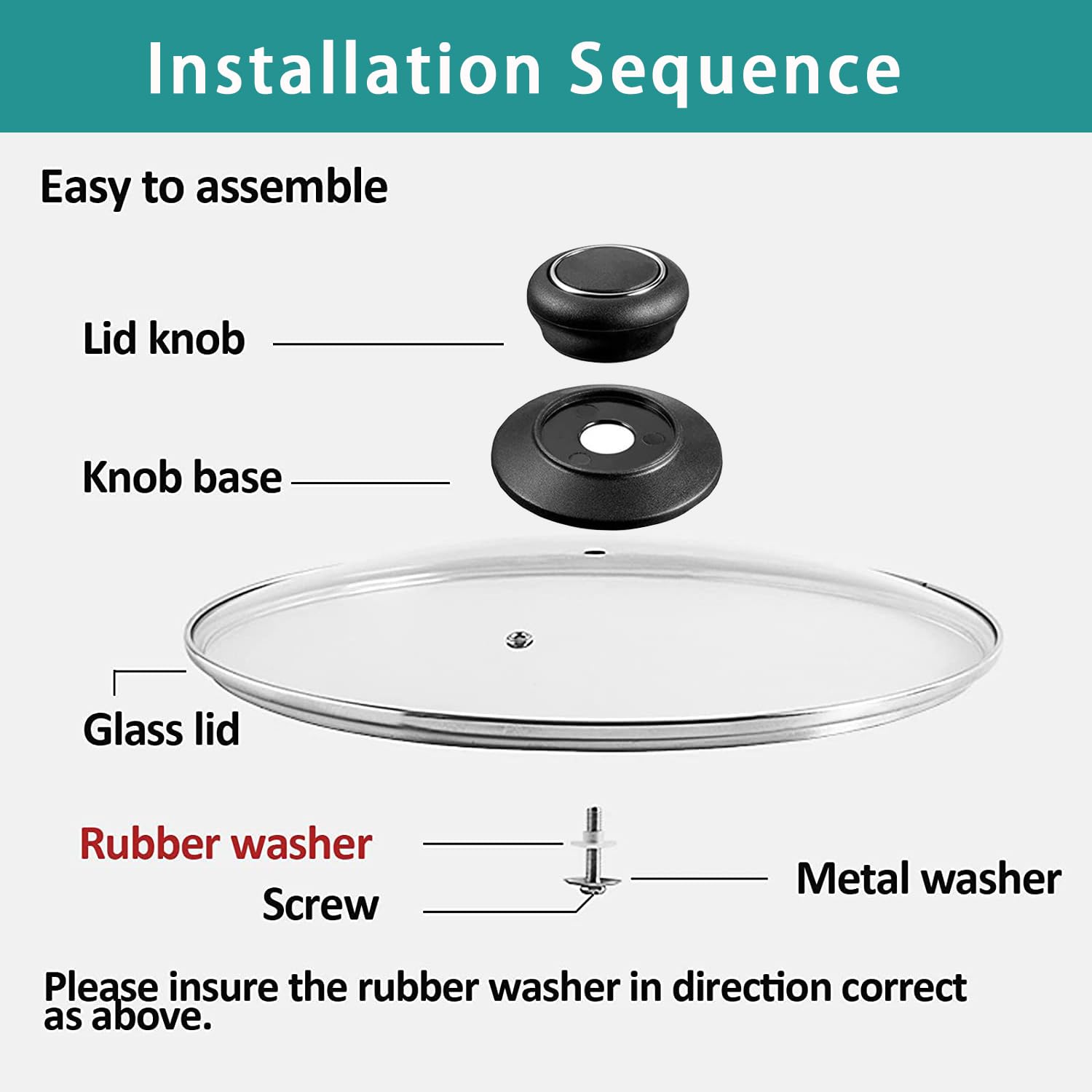 ZUIHUI oven-safe lid up to 400°F for versatile stove-to-oven use.