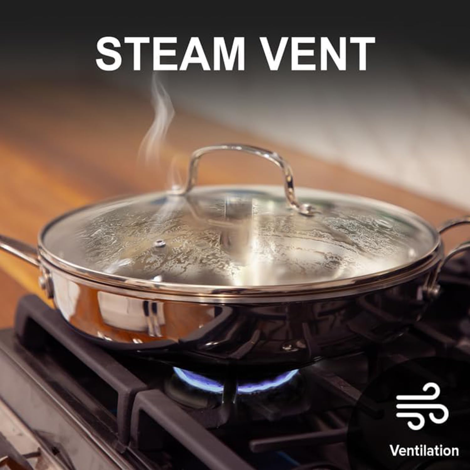 ZUIHUI splash-prevention lid keeps cooking areas tidy