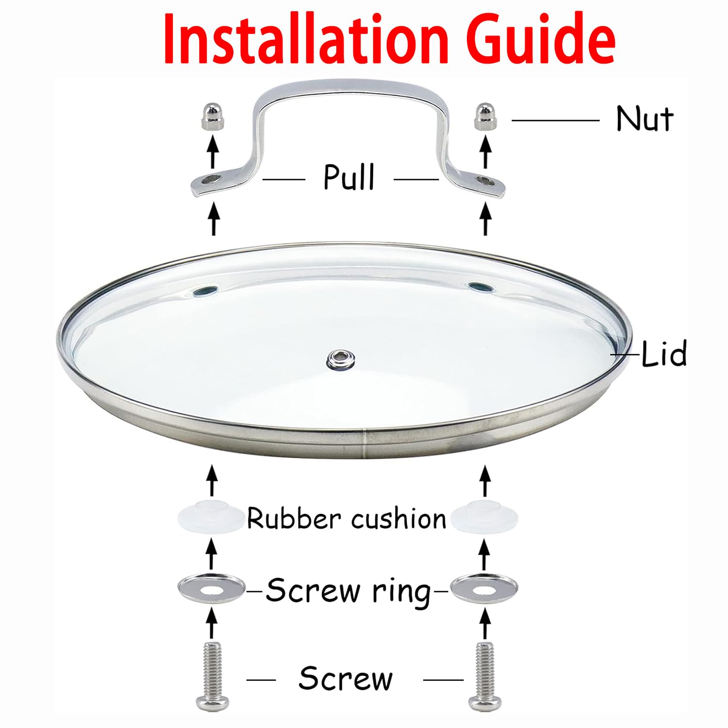 ZUIHUI lid with stainless steel rim detail for a secure fit