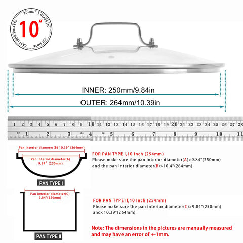 Close-up of ZUIHUI tempered glass lid highlighting clarity while cooking