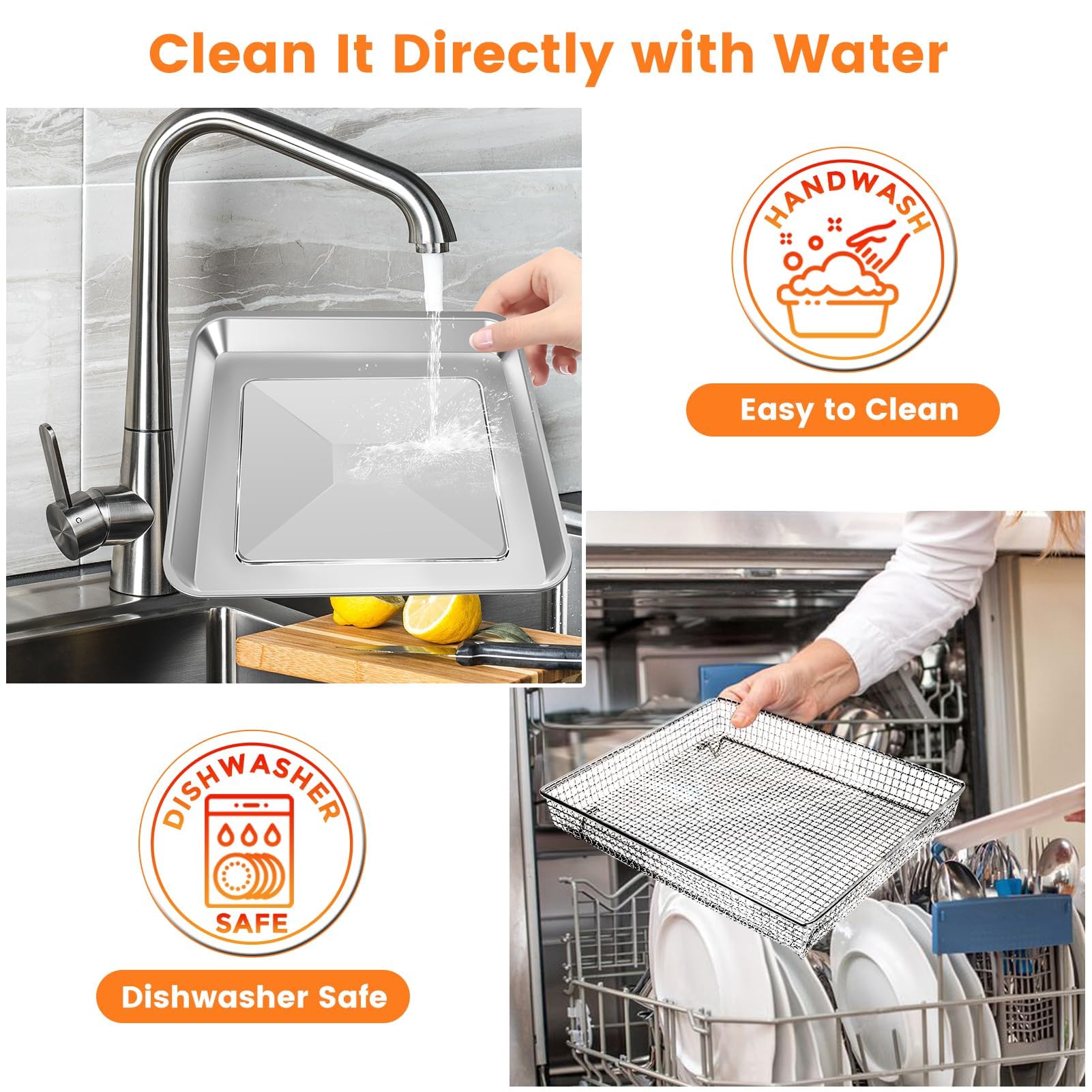 ZuKaYeHome air fryer basket demonstrates 360-degree heat circulation for crispy results.