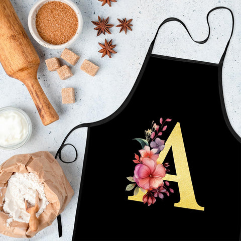 Zukmvuh monogram apron gift-ready design for weddings or birthdays.