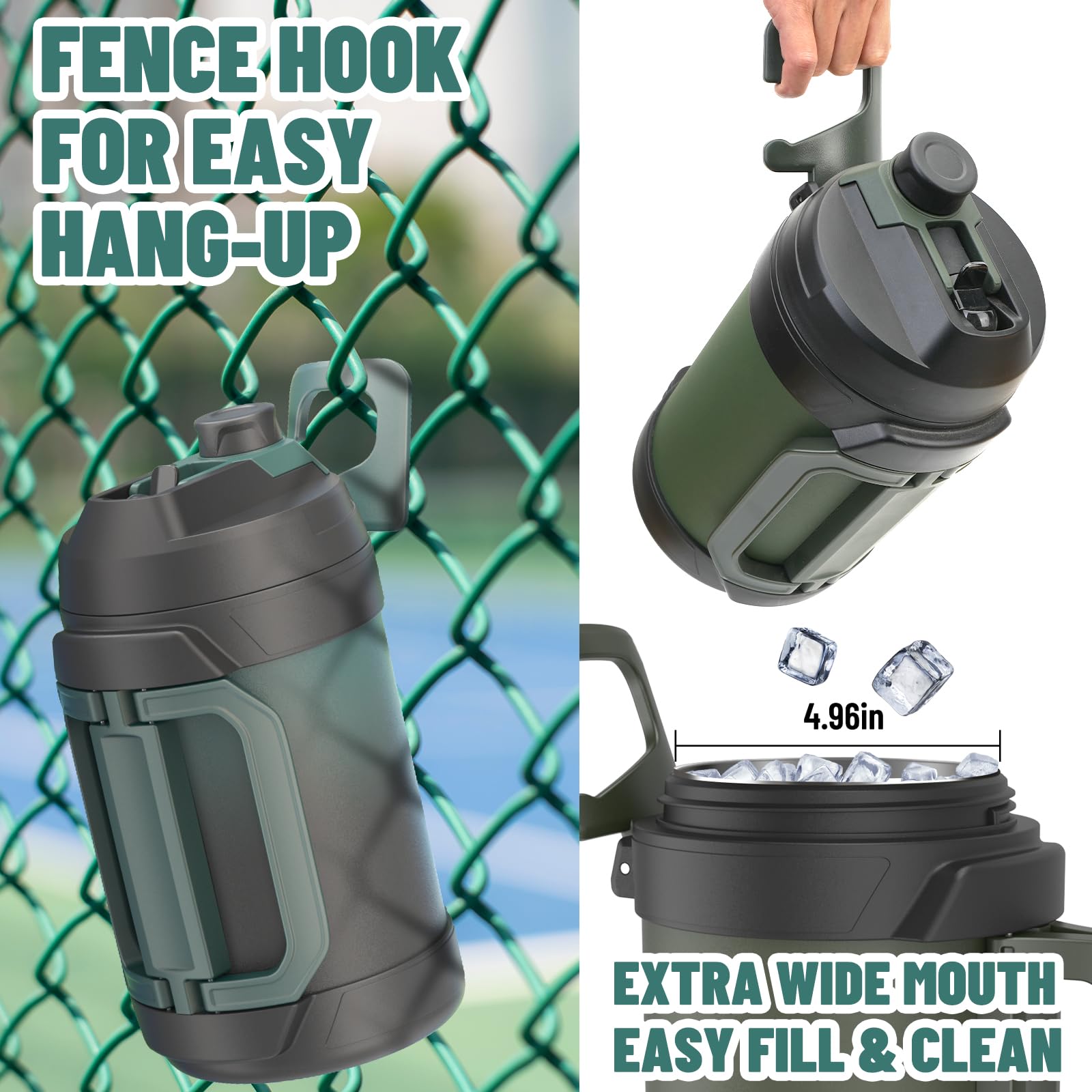 Zukro built-in fence hook for convenient hanging on fences