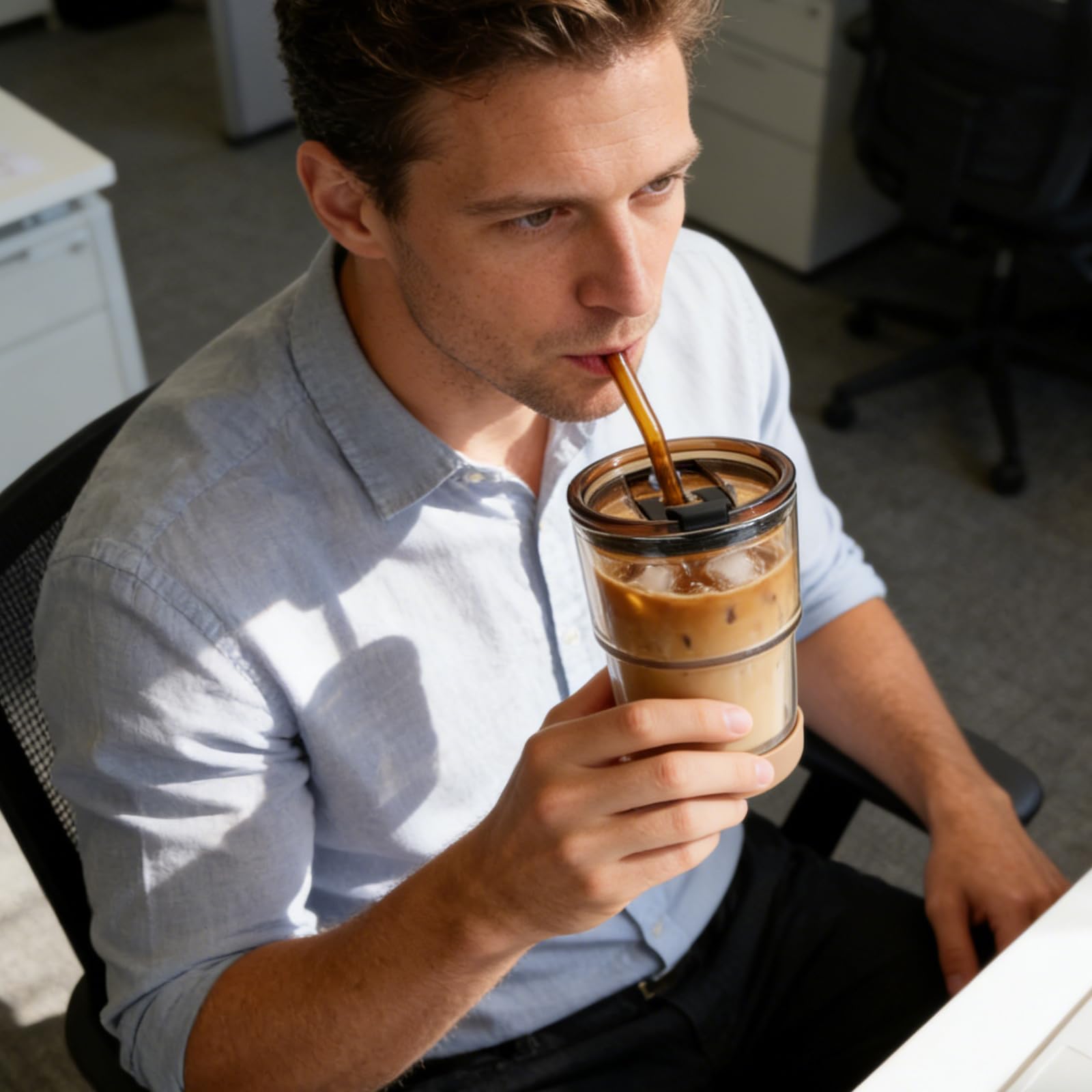 Zukro dishwasher-safe glass cup for quick cleanup