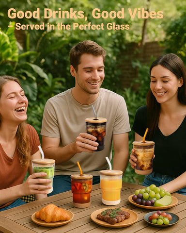 Zukro dishwasher-safe glass tumbler for daily use.