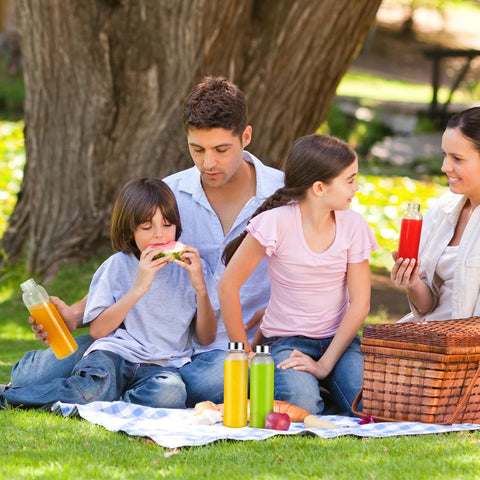 Zukro gift-pack glass bottles ideal for sharing healthy beverages.