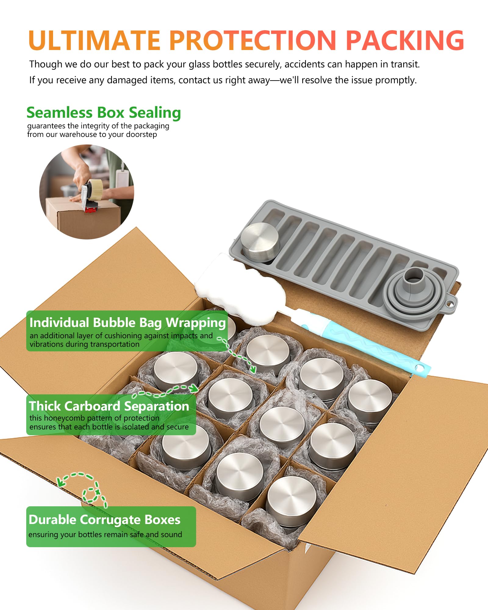 Zukro pour funnel and accessories enable easy transfer of juices and milks