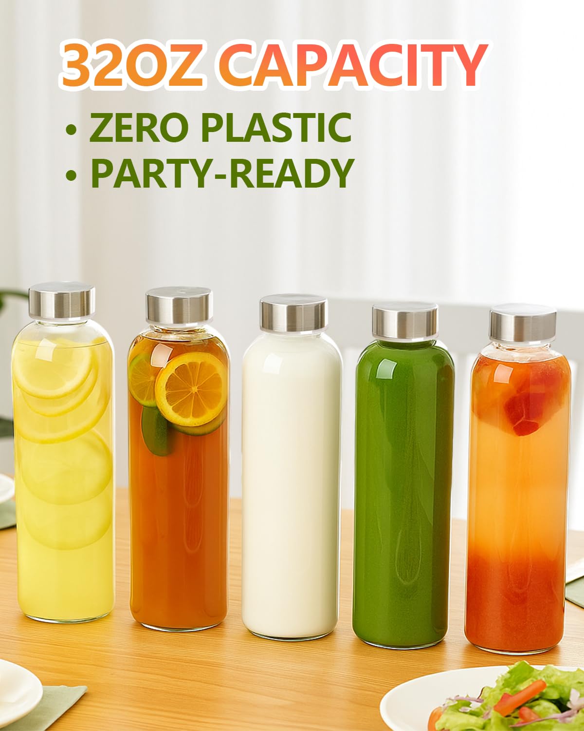 Funnel helps pour liquids neatly into the bottle for mess-free filling.