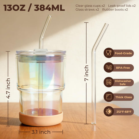 Zukro premium thick glass resists odors and stains for daily use.