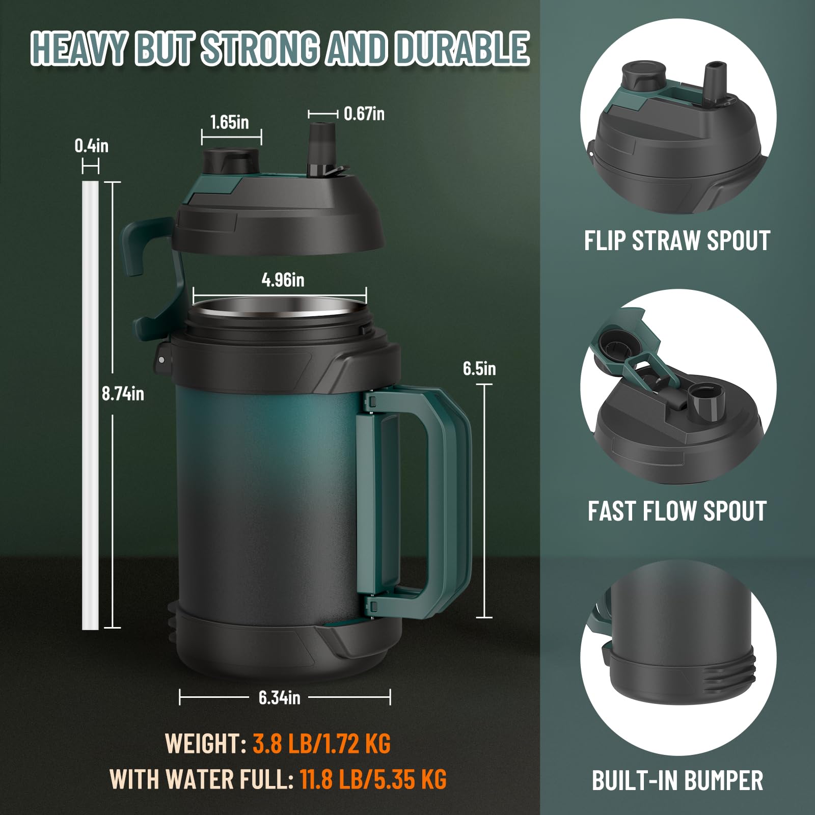 Zukro sweat-free design keeps beverages cold up to 48 hours