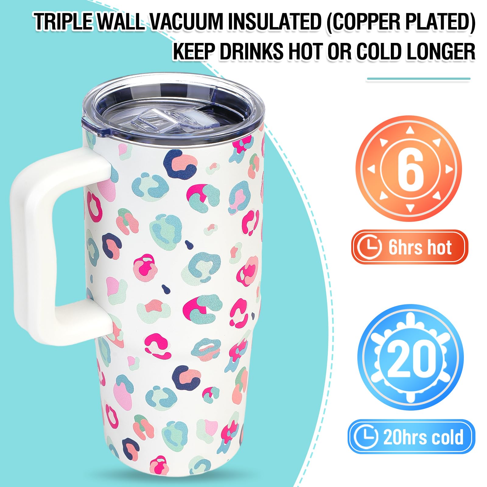 Zukro triple-wall insulation maintains heat or cold for hours.
