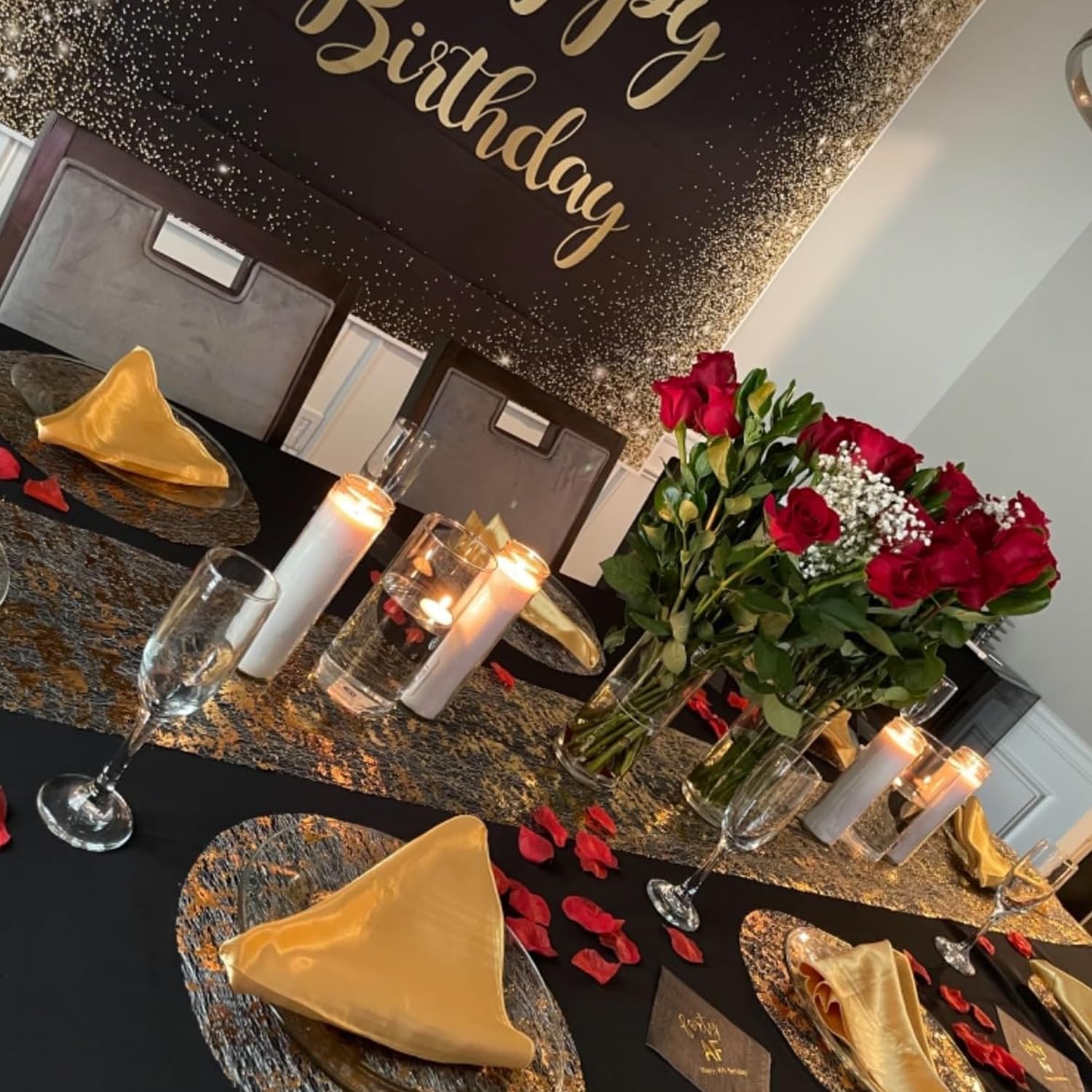 Zulaniu 13-inch gold doilies add subtle luxury to dining