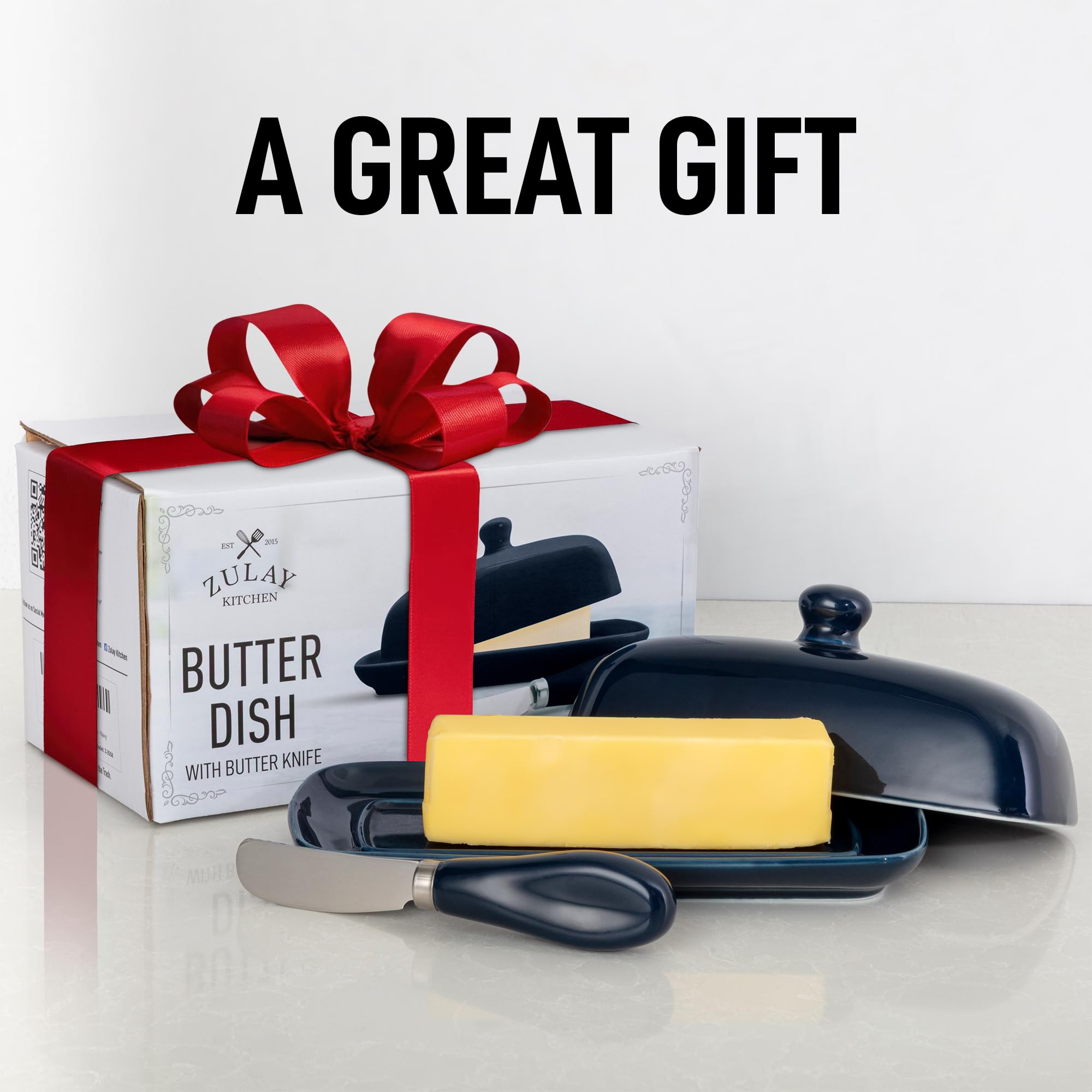 Zulay Butter Dish dishwasher-safe for easy cleanup after breakfast.