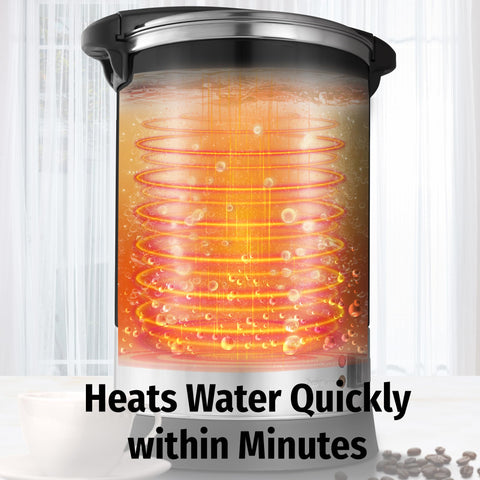 Zulay Kitchen 50 cup urn with heat and keep warm indicator signals readiness