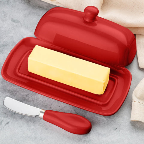 Zulay Kitchen butter dish gift-ready for brunch and hosting
